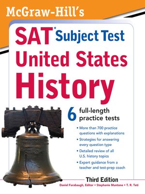 cover image of McGraw-Hill's SAT Subject Test United States History